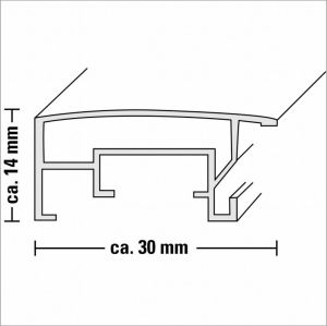 Ramka Hama London 30x40, Aluminium , srebrna (84914) 3