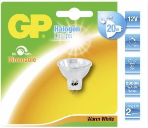 GP Żarówka halogenowa GU4, 16W (20W), 200 lm, 12V (056447-HLME1) 1