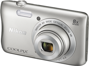 Aparat cyfrowy Nikon Coolpix S3700 Srebrny (VNA820E1) 5