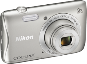 Aparat cyfrowy Nikon Coolpix S3700 Srebrny (VNA820E1) 9