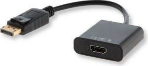 Adapter AV Savio DisplayPort - HDMI Czarny (CL-55) 1