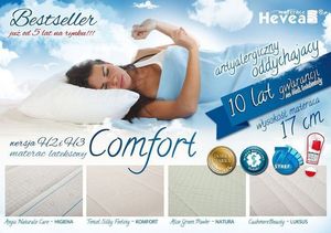 Hevea Materac lateksowy COMFORT H2 160x200 dwustronny HEVEA 2