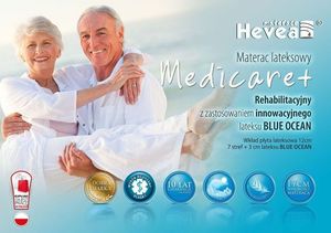 Hevea Materac FAMILY MEDICARE PLUS lateksowy z pokrowcem do prania do sypialni HEVEA 3