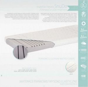 Hevea Materac piankowy Snudo 90x180 H2 i H3 wysokoelastyczny HEVEA 5