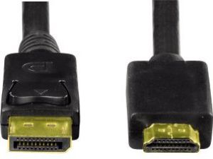 Kabel Hama DisplayPort - HDMI 1.8m czarny (000545940000) 2