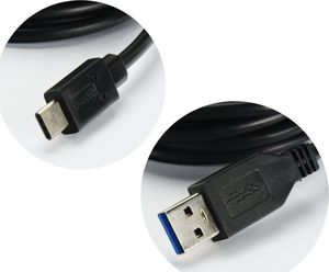Kabel USB Partner Tele.com USB-A - USB-C 2 m Czarny 2