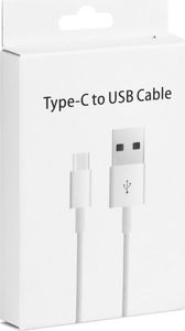 Kabel USB Partner Tele.com USB-A - USB-C 1 m Biały 1