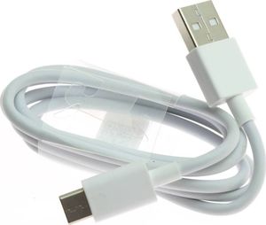 Kabel USB Partner Tele.com USB-A - USB-C Szary (5903396077487) 1