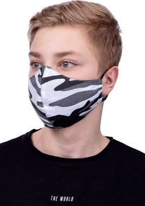 Partner Tele.com Profilowana Maska Wielokrotnego Użytku dla dzieci 8-12 lat Biała Moro 2