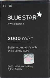 Bateria Partner Tele.com Bateria do Wiko Lenny1/2/3 2000 mAh Li-Ion Blue Star 1