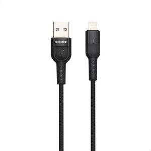 Kabel USB Borofone USB-A - Lightning 1.2 m Czarny (6931474724052) 1