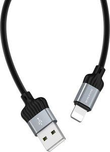 Kabel USB Borofone USB-A - Lightning 1 m Czarny (6931474705969) 1