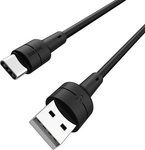 Kabel USB Borofone USB-A - USB-C 1 m Czarny (6931474706928) 1