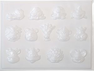 Graine Creative Foremki plastikowe Zwierzęta + akcesoria 2