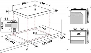 Płyta grzewcza Whirlpool GMT 6422 AN 5