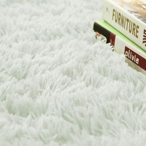 Strado Dywan okrągły Shaggy 150x150 WhiteLime (Biała Limonka) uniwersalny 3