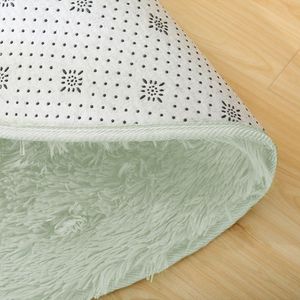 Strado Dywan okrągły Shaggy 150x150 WhiteLime (Biała Limonka) uniwersalny 7