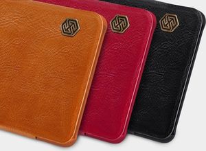 Nillkin Etui skórzane z klapką Nillkin QIN do Samsung Galaxy Note 20 (Czerwone) uniwersalny 11