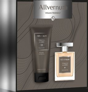 Allverne  Zestaw dla mężczyzn Tobacco&Amber Edp 100ml+żel pod pr.200ml 1