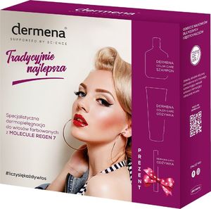 Dermena Dermena Supported By Science Zestaw prezentowy Color Care(szampon 200ml+odżywka 200ml+odżywka d/rzęs 11ml) 1
