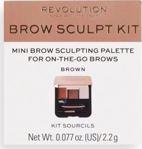 MAKE UP REVOLUTION Zestaw do brwi Brow Sculpt Kit Brown (7376415) 3
