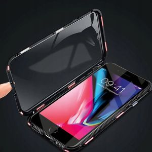 Magnetic Etui Magnetyczne Front+Back do Apple iPhone 7/8/SE 2020 (Srebrne) uniwersalny 3