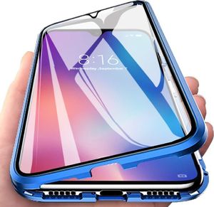 Magnetic Etui Magnetyczne Front+Back do Samsung Galaxy Note 20 (Niebieskie) uniwersalny 1