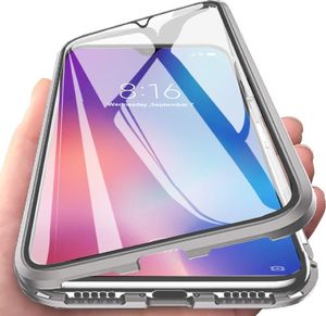 Magnetic Etui Magnetyczne Front+Back do Samsung Galaxy Note 20 (Srebrne) uniwersalny 1