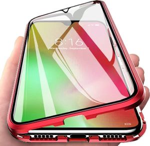 Magnetic Etui Magnetyczne Front+Back do Samsung Galaxy Note 20 (Czerwone) uniwersalny 1
