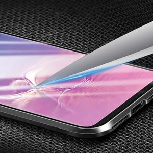 Magnetic Etui Magnetyczne Front+Back do Samsung Galaxy S10 Lite (Srebrne) uniwersalny 3