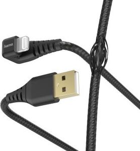 Kabel USB Hama USB-A - Lightning 1.5 m Czarny (001872210000) 1