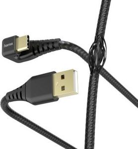 Kabel USB Hama USB-A - USB-C 1.5 m Czarny (001872220000) 1