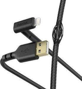 Kabel USB Hama USB-A - Lightning 1.5 m Czarny (001872120000) 1