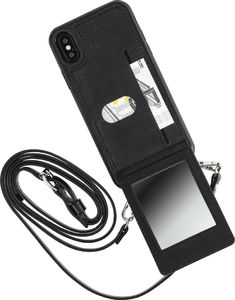 Hama FUTERAŁ GSM CROSS BODY Z LUSTERKIEM DO IPHONE X/XS, CZARNE 3