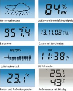 Stacja pogodowa Hama czarna (EWS-800) 8