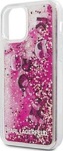 Karl Lagerfeld Karl Lagerfeld KLHCP12LROPI iPhone 12 Pro Max 6,7" różowy/pink hardcase Glitter Charms 4