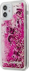 Karl Lagerfeld Karl Lagerfeld KLHCP12SROPI iPhone 12 mini 5,4" różowy/pink hardcase Glitter Charms 2