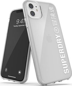 Superdry SuperDry Snap iPhone 11 Clear Case biały /white 41578 1