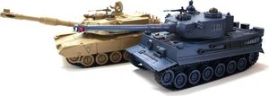 Zegan Walczące czołgi M1A2 Abrams i German Tiger 1:28 1