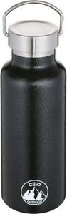 Cilio Stalowa butelka termiczna Cilio, 0,5 l, śred. 7 x 20,5 cm, czarna 1