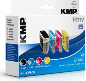 Tusz KMP KMP H71V Promo Pack BK/C/M/Y comp. w. HP No. 940 XL - 1715,4005 1