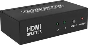 Qoltec Splitter HDMI 1x2, czarny 2