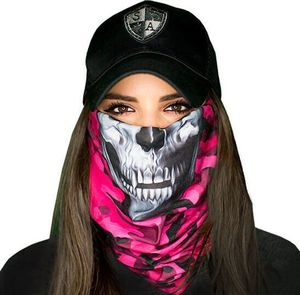 SA Co. SA Co. Chusta Wielofunkcyjna Face Shield Pink Military Camo Skull uniwersalny 1