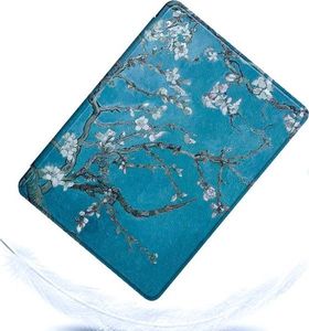 Pokrowiec Alogy Smart Case do Kindle Paperwhite 4 Kwitnący migdałowiec + Szkło 6