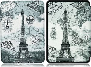 Pokrowiec Alogy Pokrowiec Smart Case Kindle Paperwhite 4 Wieża Eiffla + Szkło 3