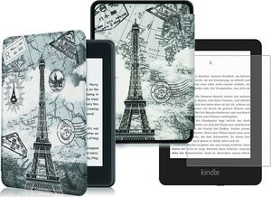 Pokrowiec Alogy Pokrowiec Smart Case Kindle Paperwhite 4 Wieża Eiffla + Szkło 8