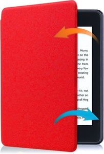 Pokrowiec Alogy Smart Case do Kindle Paperwhite 4 Czerwony + Szkło 2