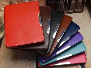 Pokrowiec Alogy Etui Kindle do Paperwhite 1 2 3 na magnes z paskiem różowe uniwersalny 6