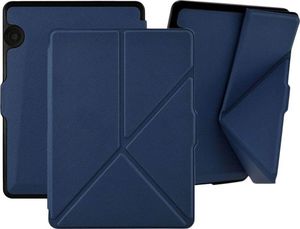 Pokrowiec 4kom.pl Etui futerał origami do Amazon Kindle Voyage na magens granatowe uniwersalny 3