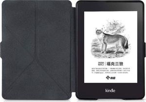 Pokrowiec 4kom.pl Etui futerał origami do Amazon Kindle Voyage na magens granatowe uniwersalny 4